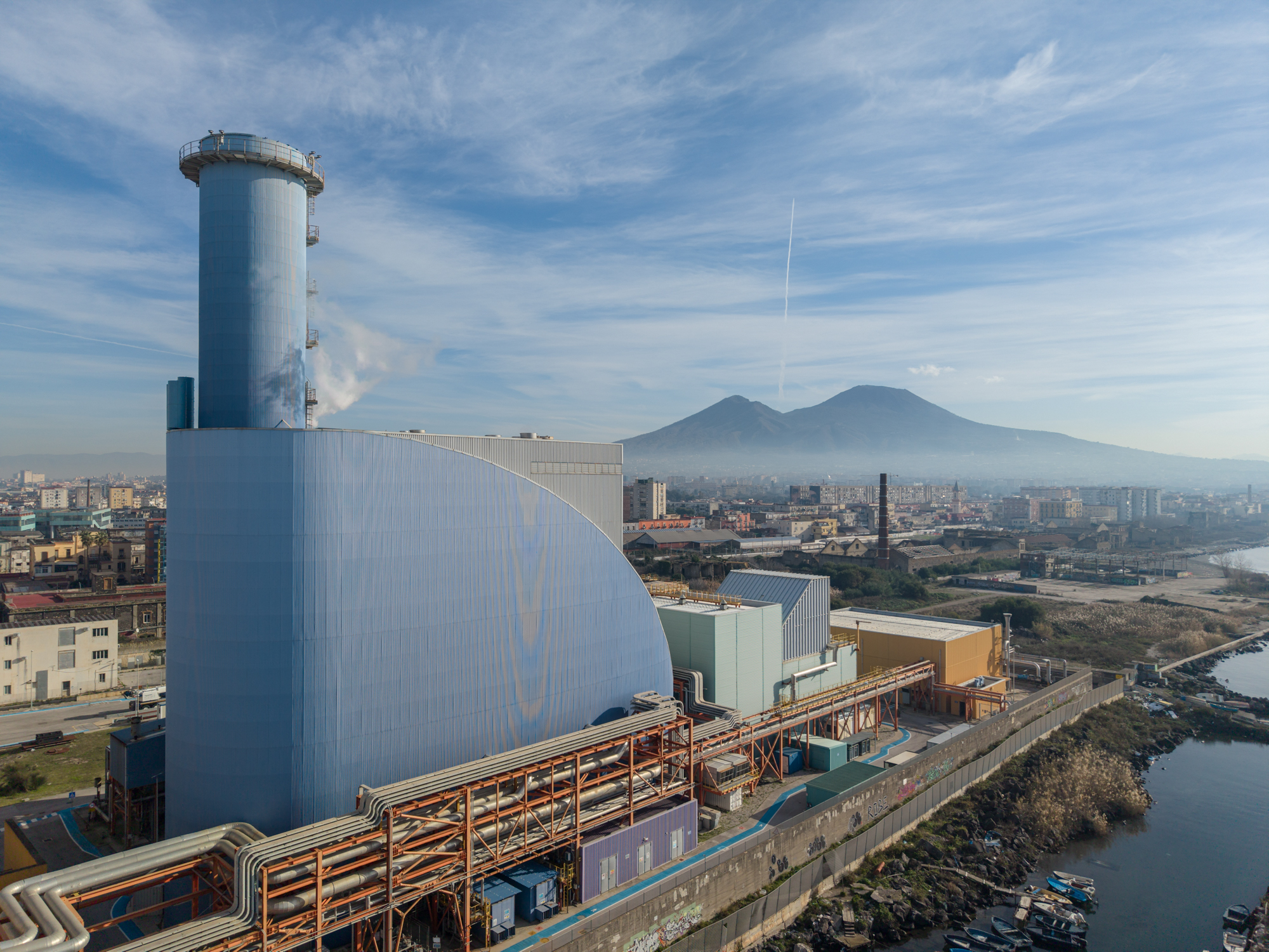 Tirreno Power Napoli — Vista aerea Vesuvio